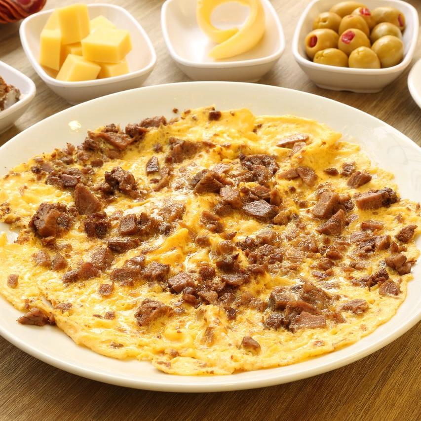 Kavurma Kaşarlı Omlet 
